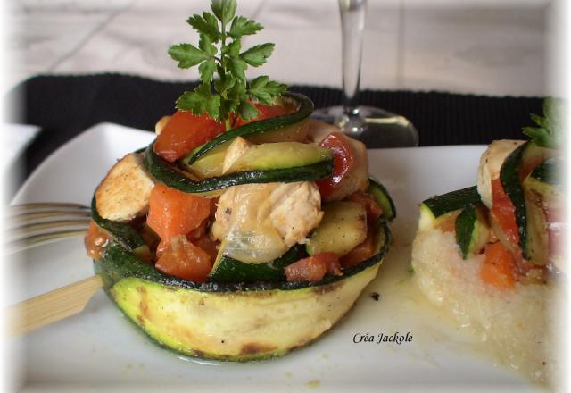 Nids de poulet aux petits légumes