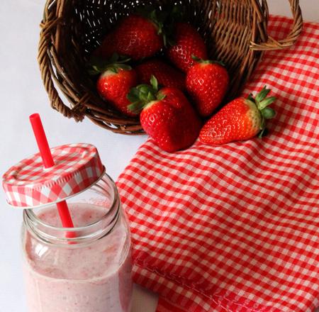 Smoothie fraises & basilic