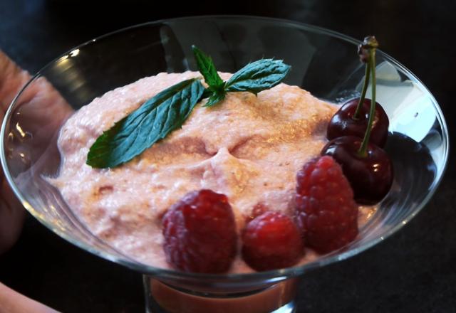 Mousse aux fraises économique