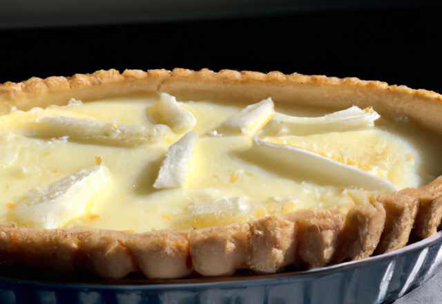 Tarte au fromage blanc, parfumée à la coco