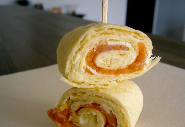 Wraps au saumon fumé