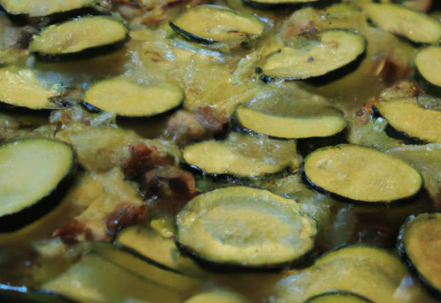 Gratin de courgette façon tartiflette