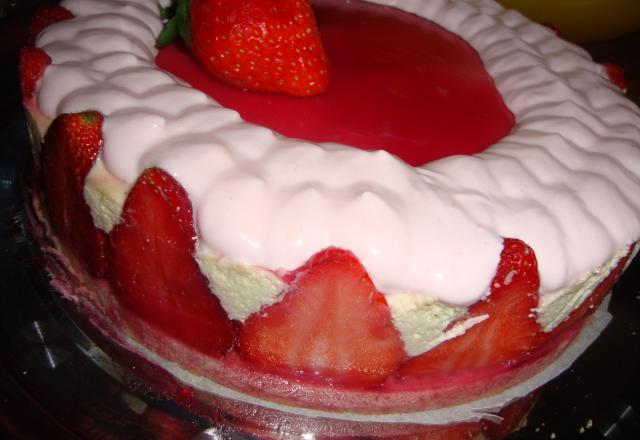 Fraisier mascarpone maison