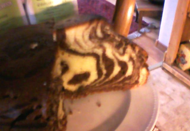 Zebra cake à la vanilline 