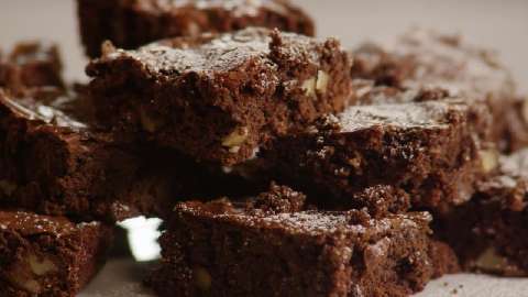 Brownies chocolat aux noisettes entières