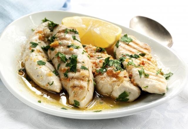 Blancs de poulet à l'ail et au citron