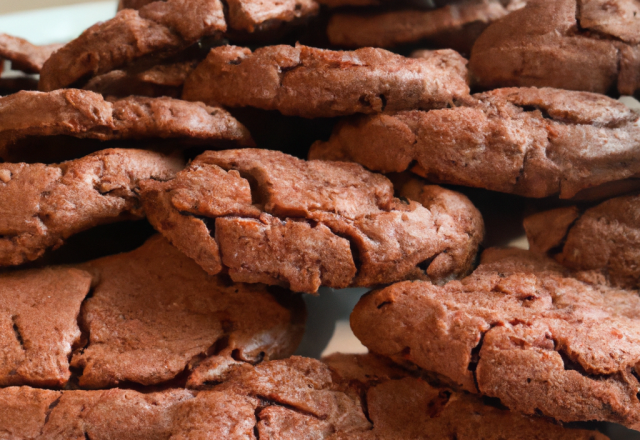 Cookies bien garnis en chocolat