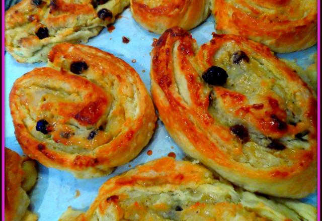 Petits escargots tous beaux "Pains aux raisins"