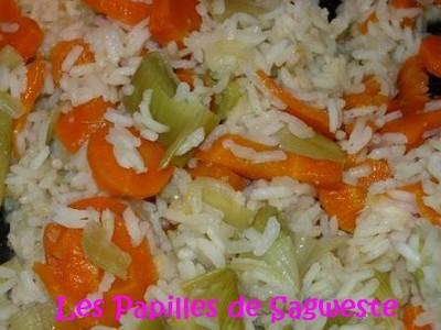 Risotto poireaux carottes