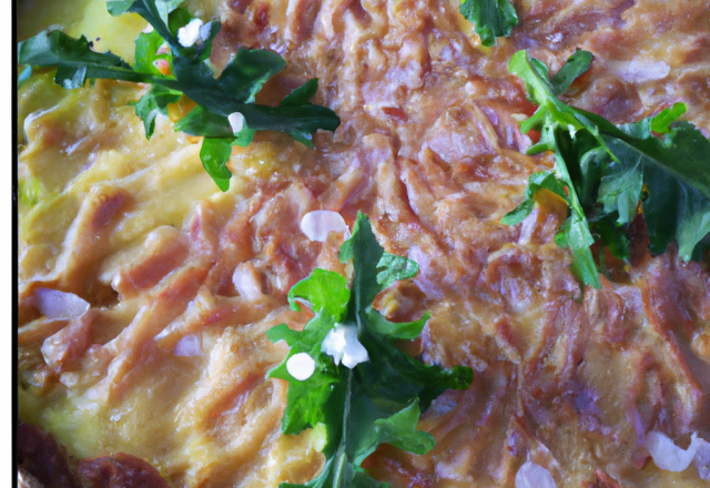 Tarte aux grattons lyonnaise