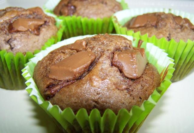 Muffins au chocolat praliné