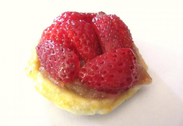 Tartelette fraise / rhubarbe