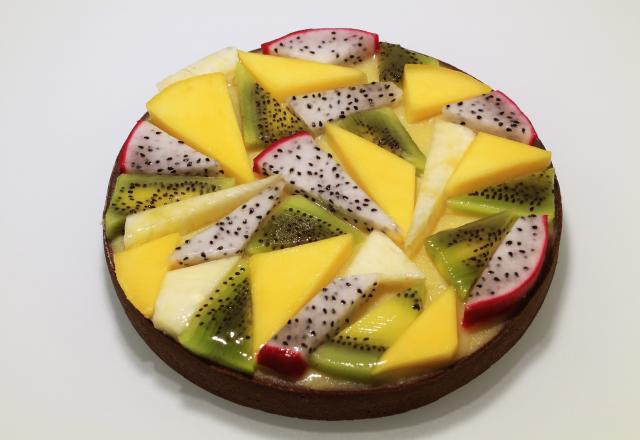 Tarte graphique aux fruits