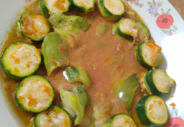 Courgettes à la sauce d'huître