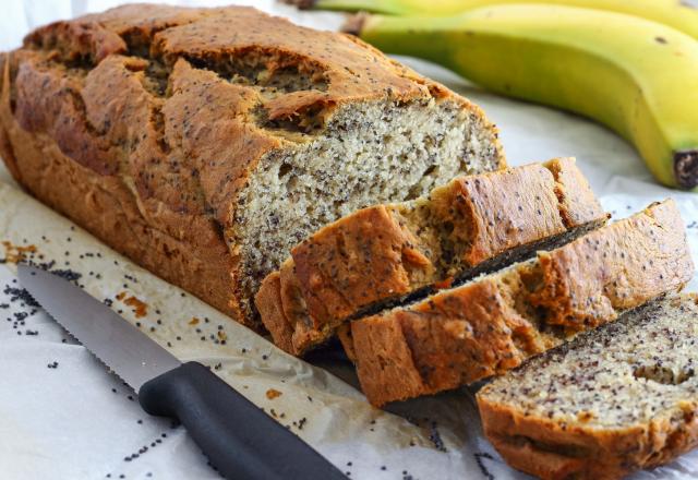 Banana bread aux graines de pavot