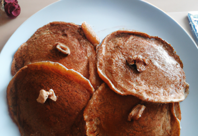 Pancakes à la châtaigne et sucre roux