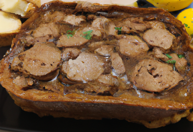 Pudding au pain et à la viande