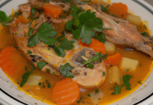 Bouillabaisse de lapin rapide