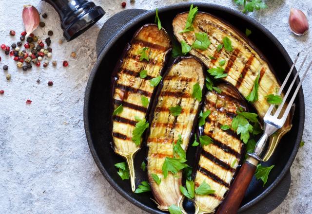 Aubergines grillées au barbecue