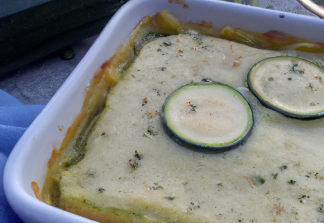 Flan de courgette onctueux à la crème fraîche