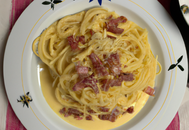 Spaghetti carbonara traditionnels