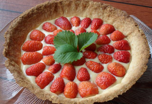 Tarte aux fraises à la crème pâtissière