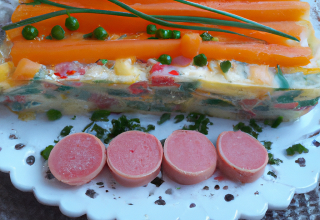 Terrine surimi et macédoine de légumes