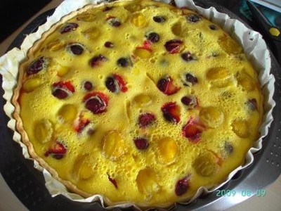 Tarte aux prunes et reines claudes