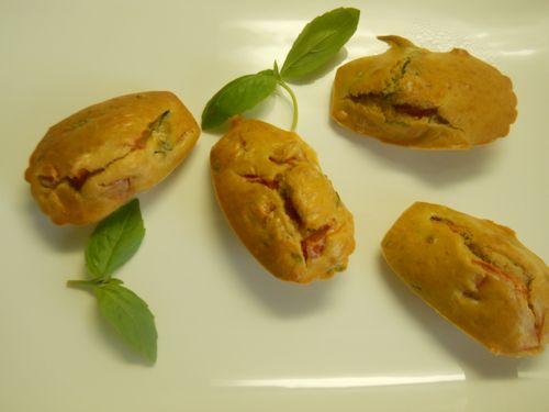 Madeleines tomatées au balsamique