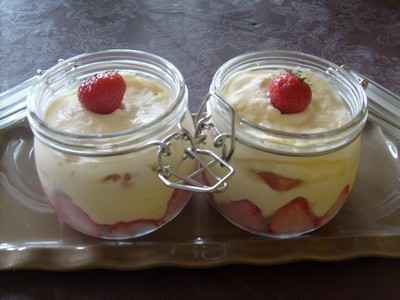 Tiramisu aux fraises et au limoncello