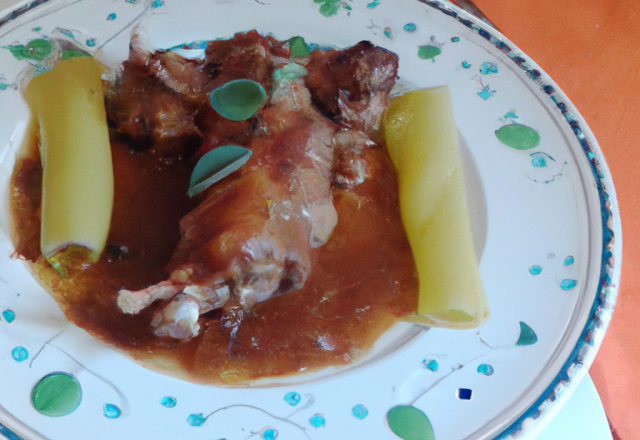 Fricassée de lapin au cidre