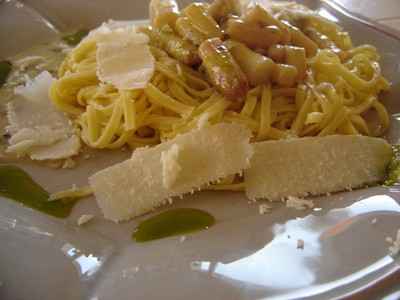 Fettucine aux pointes d'asperges