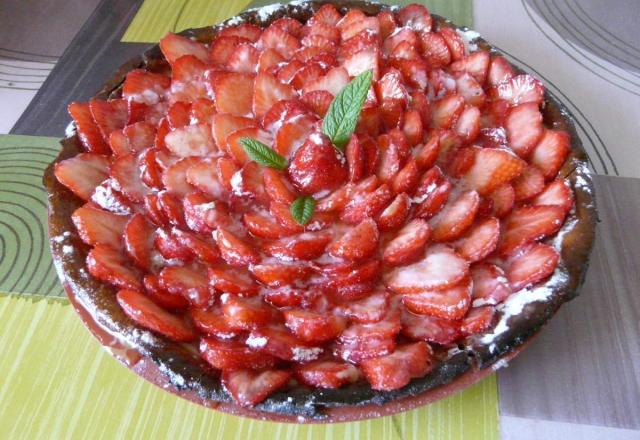 Tarte aux fraises savoureuse