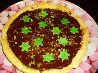 Tarte chocolat pistache