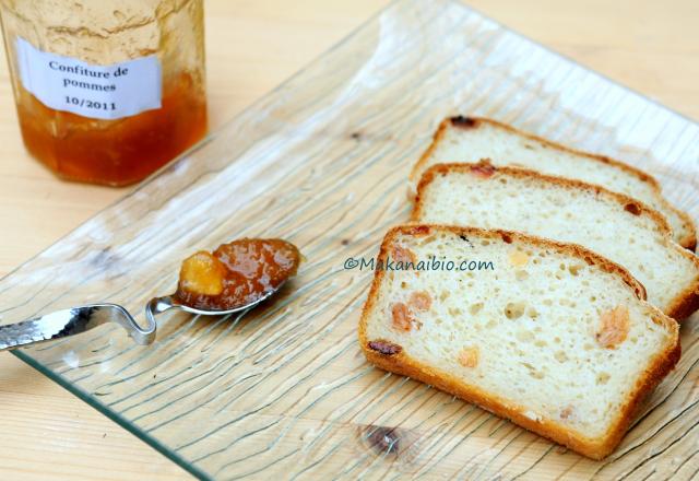 Pain de mie aux raisins et à la cannelle, sans gluten