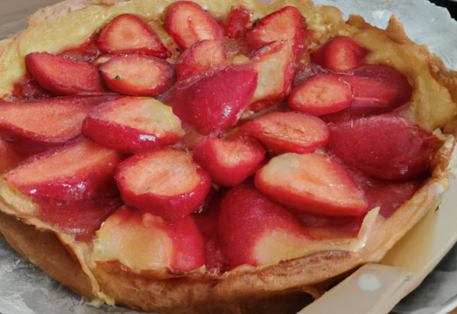 Tarte frangipane aux fraises