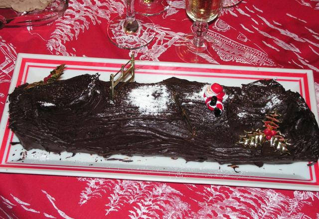 Bûche à la mousse chocolat