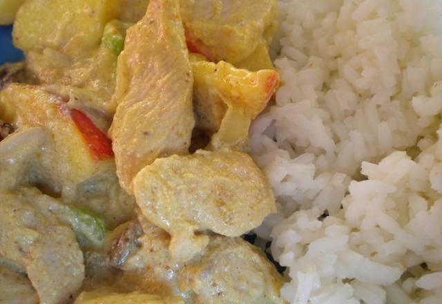 Curry de dinde express