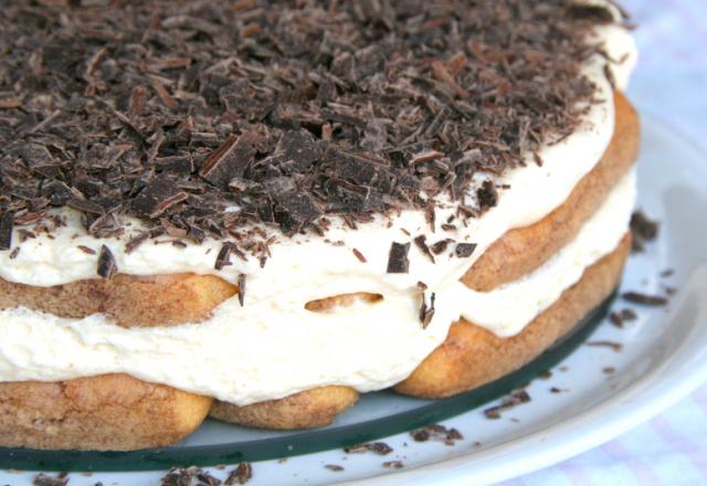 Tiramisu au chocolat sans café ni alcool