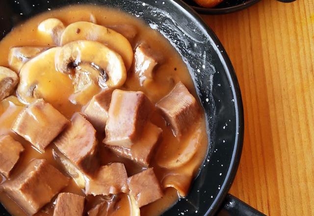 Langue de veau ou de bœuf, sauce madère