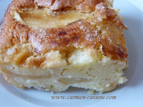 Gâteau de pommes au Limoncello et yaourt au lait entier de brebis