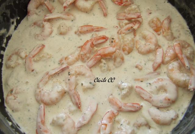 Crevettes à la crème classiques