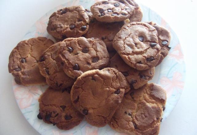 Cookies au chocolat et sucre brun