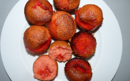 Muffins aux fraises tagada faciles