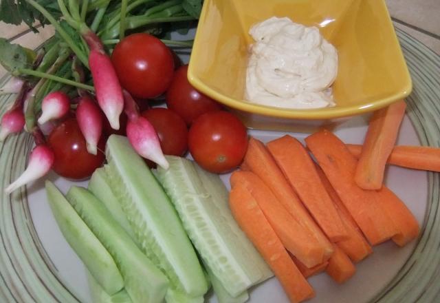 Crudités et leur sauce légère de Xérès