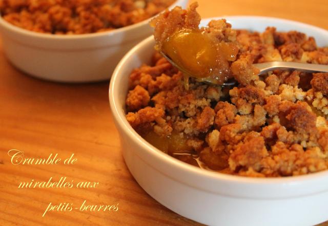 Crumble de mirabelles aux petits-beurre