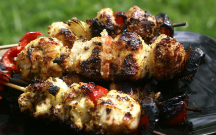 Brochettes de poulet croustillantes