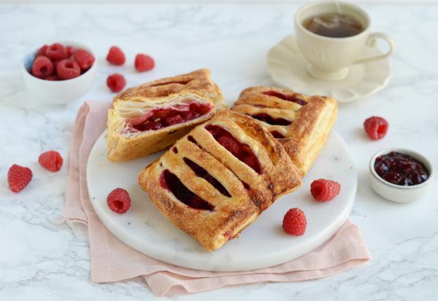 Feuilletés à la framboise