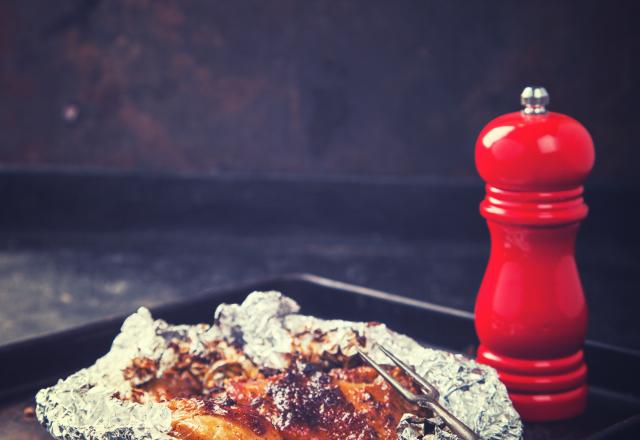 Cuisses de poulet au paprika en papillotes