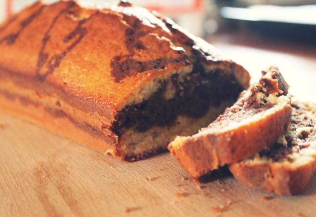 Gâteau marbré au yaourt facile